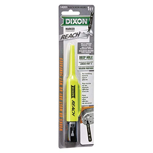 DIXON Industrial REACH- Deep Hole Permanent Marker, Black, 1-Count (14201) - color: Black