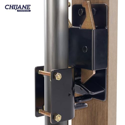 2 Way Lockable Gate Latch, Heavy Duty Farm Gate Latch, Two Way Livestock Cattle Gate Latch for Horse Corrals, Ranches, Fences, Stables，2 Pack