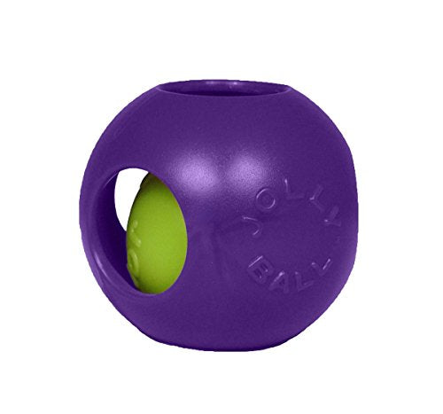 Jolly Pets Teaser Ball Dog Toy, Medium/6 Inches, Purple (1506 PR) - color: Purple, size: Medium (6 in)
