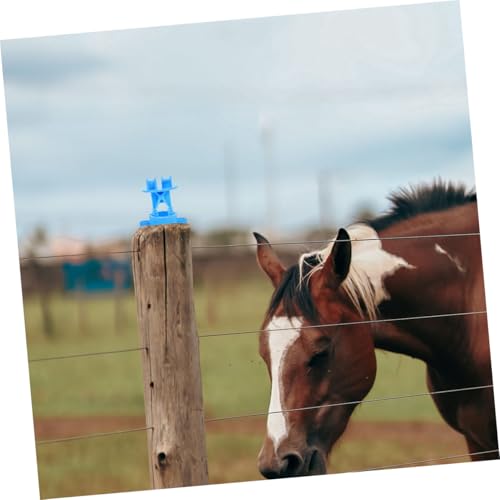 Balacoo 10Pcs Line Insulators for Electric Fence Material for Livestock and People Farm and Pasture Accessories Electric Fence Post Insulators