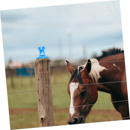 Balacoo 10Pcs Line Insulators for Electric Fence Material for Livestock and People Farm and Pasture Accessories Electric Fence Post Insulators