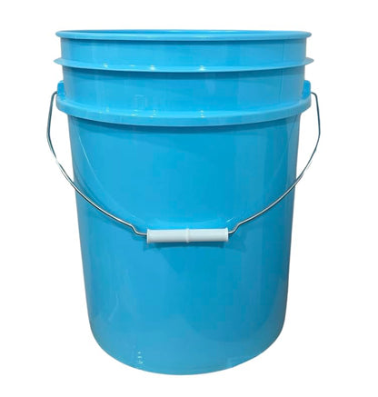 House Naturals 5 Gallon Food Grade Buckets, 3 Color Buckets with Screw on lids - color: Black/Green/Aqua- Black Lids