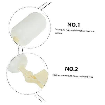 BESTonZON 2Pcs Float Valve for Automatic Water Troughs Stable Float Ball for Livestock Waterers Stainless Steel Efficient Water Control for Horses Cattle Goats Pigs Dogs
