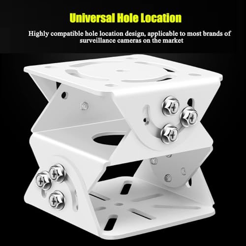 Heavy Duty CCTV Security Camera 3D Joint Mount, Universal Joint Bracket Surveillance Security Camera Base Bracket for PTZ Dome Surveillance Camera (3-axis Joint Mount) - size: 3-axis Iron Steel Joint Mount