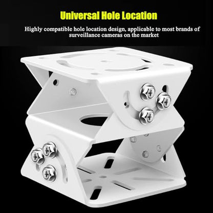 Heavy Duty CCTV Security Camera 3D Joint Mount, Universal Joint Bracket Surveillance Security Camera Base Bracket for PTZ Dome Surveillance Camera (3-axis Joint Mount) - size: 3-axis Iron Steel Joint Mount