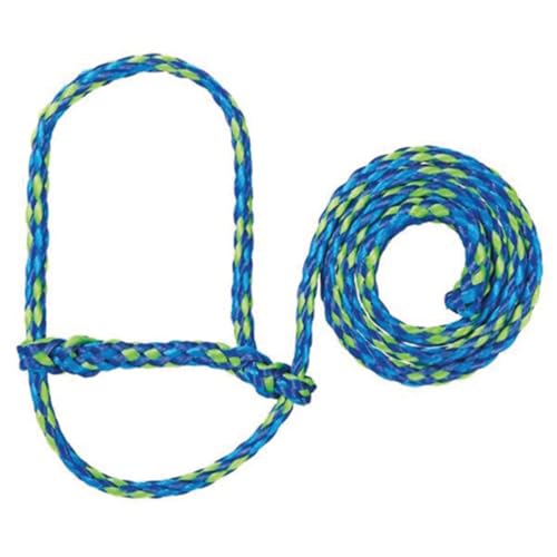 Sullivan's Soft Braid Sheep & Goat Halter - color: Blue Lime Blue