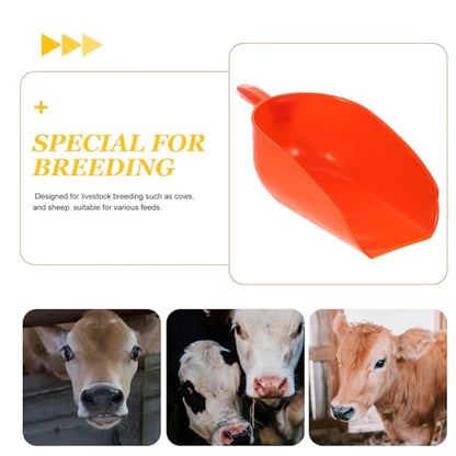 Yardwe Large Grain Scoop Farm Animal Feed Scoop Reusable Plastic Poultry Feeding Tool