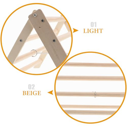YARNOW Chicken Perch Stand Wooden Roosting Bar for Baby Chicks Detachable Easy Clean Poultry Coop Accessory 14.56X12.59X7.87 Inches