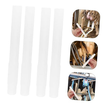 4pcs Milking Machine Parts Flexible Tubing Suction Tubes for Dairy Farm Leak Resistant Easy Install