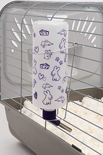 Lixit 32oz Weather Resistant Water Bottles with Heavy Duty Mount for Rabbits and Ferrets (Rabbits) - color: Frosted, size: 32 ounces