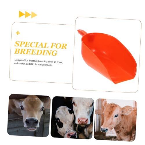 BESPORTBLE Poultry Shovel Handheld Feeding Scoop for Livestock Capacity Farm Tool for Easy Transfer Lightweight and Portable Design for Cattle Goats and Chickens