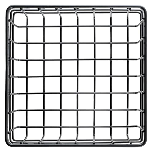 G.E.T. WB-664-MG Square Metal Storage Wire Basket for Pantry, Produce and More, 6" x 6" x 2" - size: 6" x 6", style: 4" Deep