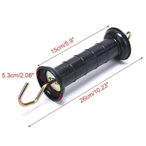 8pcs Heavy Duty Electric Fence Arch Hook Gate Handle Spring Inside Insulator