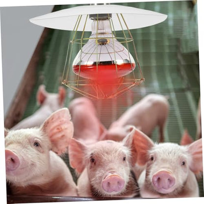 Heat Lamp Bulb Guard for Chickens Cover for Brooders Efficient Heat Dissipation Easy Installation Versatile Use Chicken Livestock Reptile Enclosures