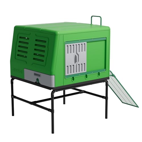 Plastic Chicken Coop Insulated Hen House Weatherproof Chicken House, Durable Cube Large Chicken Cage Easy to Assembly & Clean (Basic) - size: Basic