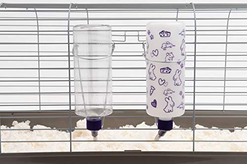 Lixit 32oz Weather Resistant Water Bottles with Heavy Duty Mount for Rabbits and Ferrets (Rabbits) - color: Frosted, size: 32 ounces