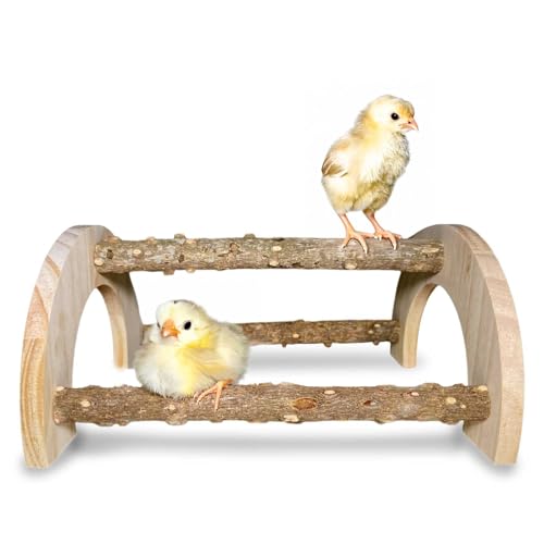Chick Perch - Natural Wood Chick Roosting Bar for Brooder, Baby Chicken Supplies （1 Pack） - size: 1 Pack