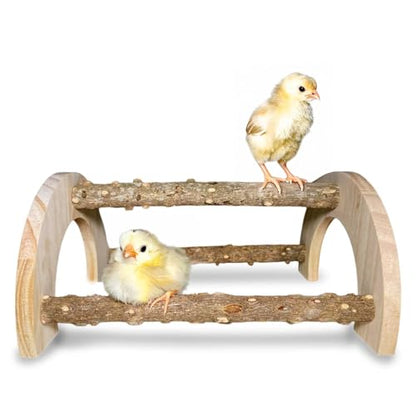 Chick Perch - Natural Wood Chick Roosting Bar for Brooder, Baby Chicken Supplies （1 Pack） - size: 1 Pack