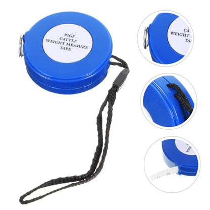 Animal Weight Tape Measure 2.5M Flexible Blue Tape for Cattle Pig Sheep Girth and Body Measurement Livestock Measuring Tool for Farm Use Style