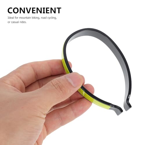 4pcs Reflective Trouser Clips Elastic Straps, High Visibility Ankle Wraps for Cycling Safety, Outdoor Biking Pant Leg Bands, Green and Gray Wide Design for Mountain Bike Riders