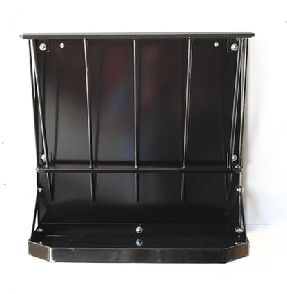 Premium Wall-Mount Metal Hay Feeder for Goats and Sheep - Essential Goat Supplies and Accessories for Barns, Pens, and Livestock Shelters. | Heavy duty made in USA wall mounted large capacity easy to install