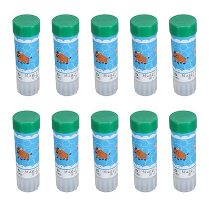 10pcs Livestock Marker Crayon, Pig Marking Crayon Set, Long Lasting Animal Marker Crayon with Lipstick Style Rotation for Pigs Sheep Cattle, Safe Water Soluble Wax (Green) - color: Green