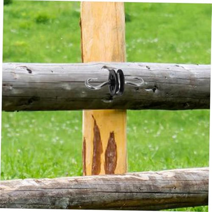 4pcs Electric Fence Insulator Kit with Dual for Posts Connection for Ranch and Garden Fencing Prevents Electrical Leakage Reusable and