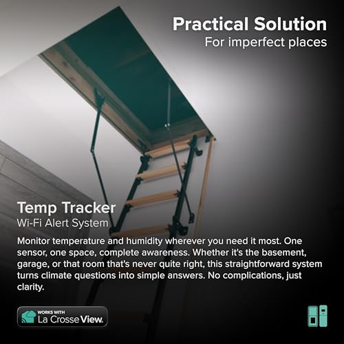 Temp Tracker Wi-Fi Alert System with the Bridge Gateway and an Indoor Outdoor Temperature and Humidity Sensor - size: Extra small