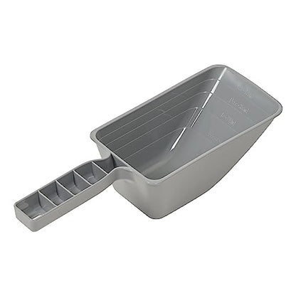 Amazon Basics Airtight Pet Food Storage Container with Scoop, BPA Free, Removable Wheels, 69 QT, Gray - size: 69 QT