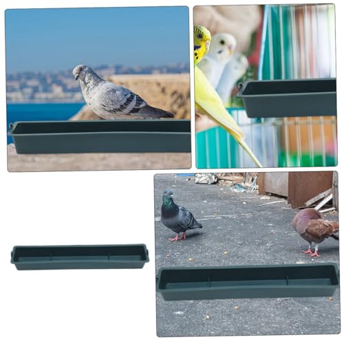 Totority 2pcs Plastic Spill Trough Livestock Feeder Chicken Feed Trough for Mice Chicken Water