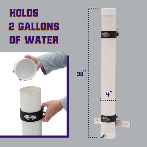 Weaver Livestock Vertical Pig Waterer with Steel Nipples, Straps for Easy Mounting, Hog Waterer Kit for all Pen Sizes