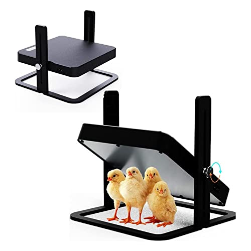 Chick Brooder Heating Plate,Chicken Coop Warmer Pad Adjustable Height Poultry Incubator Heater Plate,Warms Up to 15 Chicks