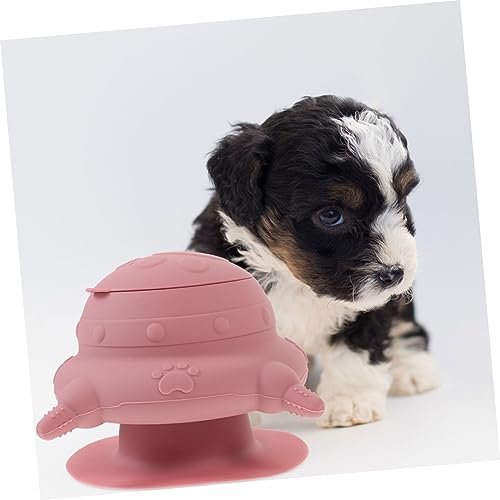 HEMOTON Silicone Puppy Milk Feeder Bowl with Teats Breastfeeding Tool for Newborn Pets Durable and Reusable for Puppies and Kittens Portable and Convenient Feeding
