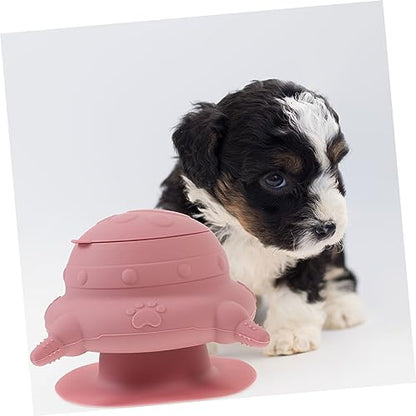 HEMOTON Silicone Puppy Milk Feeder Bowl with Teats Breastfeeding Tool for Newborn Pets Durable and Reusable for Puppies and Kittens Portable and Convenient Feeding