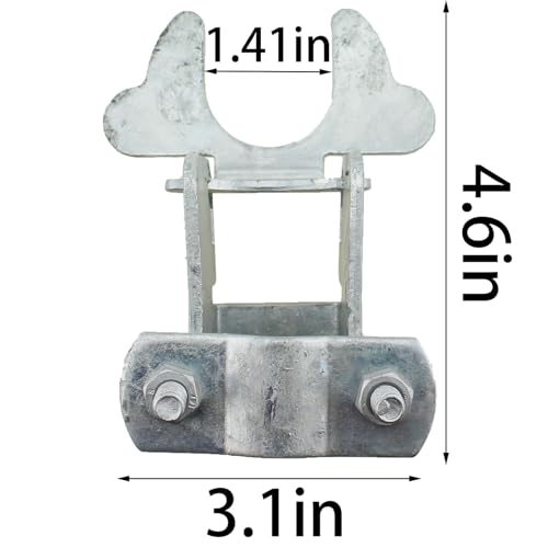 TAODAN Galvanized Steel Kennel Butterfly Gate Latch 1-3/8 Inch Chain Link Fence Accessories Pet Air Box Panel Frame Clasp