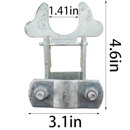 TAODAN Galvanized Steel Kennel Butterfly Gate Latch 1-3/8 Inch Chain Link Fence Accessories Pet Air Box Panel Frame Clasp