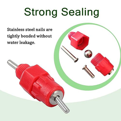 Chicken Waterer Nipples Automatic Poultry Watering Nipples Chicken Drinkers (dht, 10pcs)