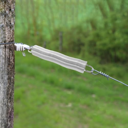 Abaodam Stainless Steel Livestock Fence Spring Electric Fence Gate Handle Replacement Accessory Kit for Farm Electric Fencing