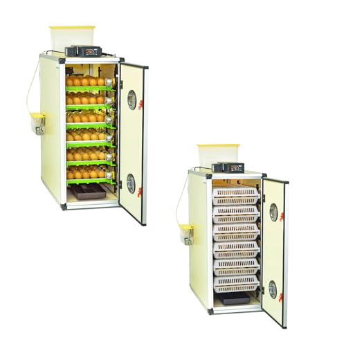 360-Egg Incubator Kit (180 Setter + 180 Hatcher) with Automatic Turner & Digital Control – Quail, Chicken, Duck, Goose & More – By Hatching Time - size: 360 Eggs (180 Setter + 180 Hatcher)