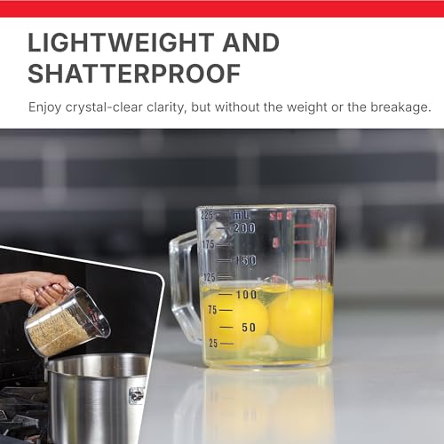 Cambro Measuring Cup - 3 Pack - 1 Cup, 2 Cup, 4 Cup (Clear) - size: 1 Cup, 2 Cup, 4 Cup