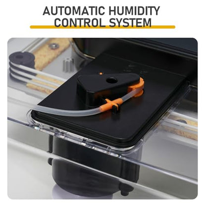48 Chicken Egg Incubator, Automatic Egg Turner & Built-in Egg Candler, Easy-to-Read Humidity Display, Clear 360° Visibility for Home & Classroom Hatching