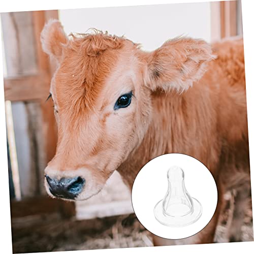 HANABASS 10pcs Silicone Goat Nipples for Lamb Feeding Wear-Resistant Pacifiers for Young Livestock Easy to Use Nursing Bottles Replacement for Old Nipples