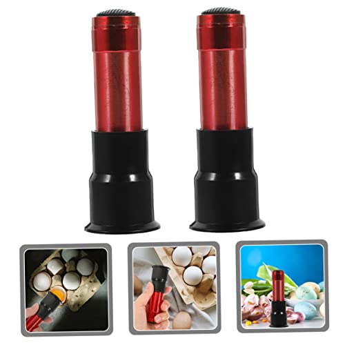 BESPORTBLE 2pcs Incubator Egg Candler for Chickens Quail Eggs Farm Supply Cool Led Light No Heat Damage - color: Red