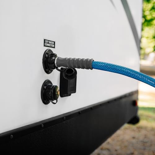 Camco TastePURE 10-Foot Premium Camper/RV Drinking Water Hose - Features a Heavy-Duty No-Kink Design with Strain Relief Ends & 5/8-Inch Inside Diameter - NSF Drinking Water Safe Certified (22823) - size: 10 Feet