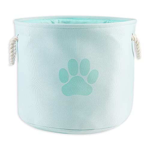 Bone Dry Pet Storage Collection Collapsible Bin, Medium Round, Aqua - color: Aqua, size: Medium Round