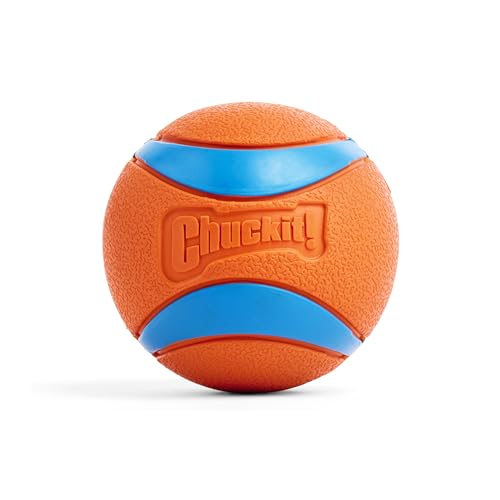 Chuckit! Ultra Ball Dog Toy - Size XXL - For Dogs 100+ lbs - Made from Durable Rubber - Super Bouncy - Floats in Water - 4-inch Diameter - Pack of 1 - color: Ultra, size: XXL