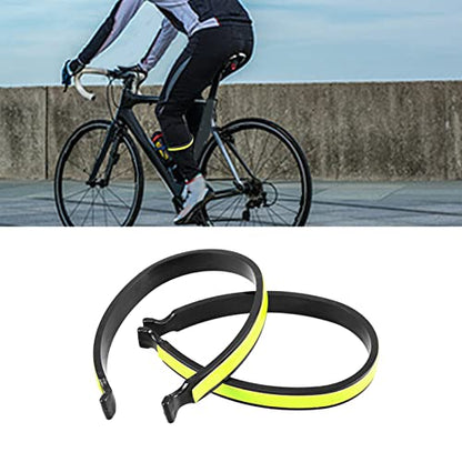 Reflective Trouser Pant Clip Pant Leg Cuff Bike for Night Cycling Easy to Use Cycling Wrap