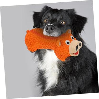 Puppy Chewing Toy Interactive Pig-Shaped Teething Plaything for Dogs and Pet Biting Toy for Breeds Promotes Health and Reduces Furniture Damage