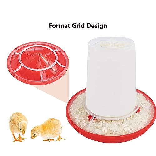 Chick Feeder Waterer Kit, Drinkers Plastic Hanging Poultry Feeding Equipment Set Free Range Twist Lock Base Combo Outdoor Water Dispenser Container For Baby Chicken Quail Hen Duck Farm Coop Supplies