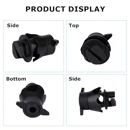 50 Pcs Electric Fence Insulators Round Post Clips Electric Wire Insulators Holding for Pig Tail Fiberglass Electric Fence Post - size: 50 pcs